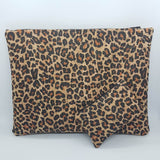 Portemonnaie et Pochette en tissu de liège impression léopard | Wild Gaze
