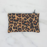 Portemonnaie en tissu de liège impression léopard | Wild Gaze